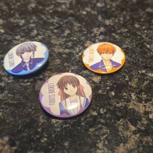 Fruits Basket Character Pins Set